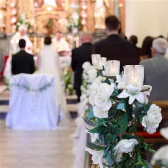 Silver Votive Candle Holders, Mercury Glass Tealight Candle Holder Set of 12 - Picture 7 of 7